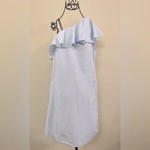 Donna Morgan Striped Ruffle Top Dress Size 4